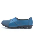 Komfortable blaue Damen-Freizeitschuhe mit Klettverschluss und rutschfester Sohle - Hellblau