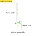 Interactive dragonfly hanging cat toy with suction cup and 145cm elastic cord 12g - Dragonfly