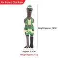 Grappig latex hondenspeeltje in luchtmacht-pilootstijl, 23 cm hoog, weegt 61 gram. - Vliegerkip