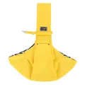 Bright yellow pet sling carrier for small dogs and cats featuring checkered lining - With Phone Pocket / Yellow-Cotton