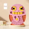 Pink penguin-shaped interactive dog puzzle toy and slow feeder for sniffing training - Penguin Slow Feeder / Pink