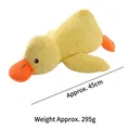 Large 45cm yellow plush squeaky duck dog toy, durable chew toy for pets weighing approx 295g - Large Quack Duck