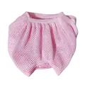 Detail view of the breathable pink mesh cat muzzle with anti-biting design. - S / Pink