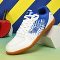Chaussures de tennis de table professionnelles bleu et blanc avec semelle antidérapante - 39 / Blanc Bleu