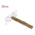25cm natural prickly ash wood bird perch with suction cups for parrots - Standard Type / 25cm Perch Rod
