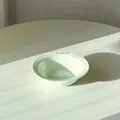 Modern minimalist light green ceramic pet bowl saucer for cats and dogs food and water - Mint Green Cat Bowl
