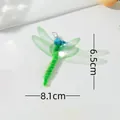 Testa di ricambio per giocattolo per gatti a forma di libellula verde con misure - Testina di Ricambio Libellula Verde