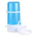 Automatischer Vogeltränke-Spender für Käfige, blau-weiße Kunststoff-Vogeltränke-Flasche - Feeder Blue (415ml)