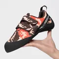 Professional camouflage rock climbing shoes with dual velcro straps for unisex adults - 32 / Black Brown