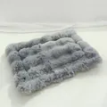 Zachte grijze pluche huisdiermat voor honden en katten, dikke warme en knusse slaapdeken - Maat 1 (50x35cm) / Vulkanisch Grijs