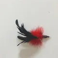 Ersatzfederkopf für Katzenangel Spielzeug in Rot und Schwarz für kleine Katzen - Schwarz-roter Hühnerfeder-Stil / Rot & Schwarz
