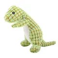 Grüner Dinosaurier Quietsch-Plüschhundespielzeug mit kaufestem Ananas-Fleece-Gewebe - Grüner Dinosaurier
