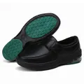 Professional black nurse shoes with comfortable air cushion and adjustable Velcro strap - 35 / Black