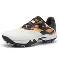 Chaussures de golf professionnelles à pointes pour hommes et femmes avec design camouflage. - 37 / Orange