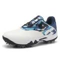 Chaussures de golf professionnelles ZG-01 à crampons pour hommes et femmes, camouflage bleu - Bleu