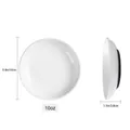 Ciotola per gatti in ceramica bianca con base in silicone, 10oz, diametro di 15cm - Ciotola Bianco Unito / Base in Silicone Nero