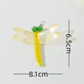 Testa di ricambio a forma di libellula gialla per bacchetta gioco gatti - 8.1cm - Testina di Ricambio Libellula Gialla
