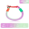 Size chart for adjustable dog training P-rope collar with neck circumference measurements - Gradient (Purple-Green) Collar / Size M
