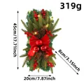Artificial Christmas teardrop swag with LED lights, pinecones and berries, 45x20cm - Four Pine Needles Artificial Pinecone Swag (K1-28)