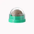 Drehbarer Katzenminze-Ball für Katzen mit grünem Sockel und durchsichtigem Deckel - Klassischer Katzenminze Wandball - Grün