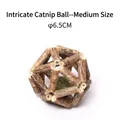 Natural matatabi stick ball with catnip core for feline dental care and play. - Approximately 6.5cm In Diameter / Medium Exquisite Catnip Ball