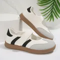 Retro Mary Jane flat shoes for women with velcro strap and comfortable rubber sole - 36 / Off White