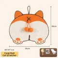Resistente tappetino tiragraffi in sisal a forma di Corgi per gatti con erba gatta - confezione in sacchetto OPP / Corgi