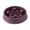 Gamelle anti-glouton violette en forme de pétale pour petits chiens avec design antidérapant - Violet