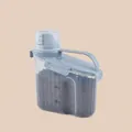 Blue 1500ml airtight pet food storage container bucket with measuring cup lid and handle - 1500ml / Blue