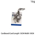 Giocattolo per gatti topo di peluche con erba gatta, 16g, dimensioni pari a 13x10cm. - Topo Grigio (Confezione in Cartone) / Imballaggio su cartoncino