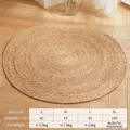 Natural round woven straw cat scratcher mat for all seasons, durable and eco-friendly. - Bulrush Style / Size S (Diameter 40cm)