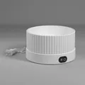 White electric pet water fountain with constant temperature heating and US plug - White Bowl + White Heating Base; 750ML