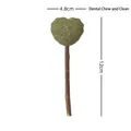 Herzförmiges Katzenminze-Lutscher-Spielzeug zur Zahnreinigung und Zahnpflege 12cm - Einzelpackung (12x4.8cm)