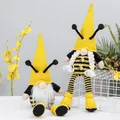 Adorable bee themed gnome doll set featuring yellow black stripes and antennae - Bee Festival Long Leg Doll (E1-17/18)
