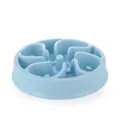 Hellblauer Labyrinth-Napf für langsames Fressen für kleine und mittlere Hunde und Katzen - Blau