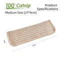 Sisal kattenkruid kussen speeltje voor katten, krasbestendig krabord maat 27x9cm - M / Kattenkruid Kussen / Beige