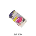 Colorful plush interactive cat toy ball with internal bell 5cm diameter and 19g weight - Cat Teaser Ball No. 1