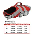 Professional red high-buoyancy dog life jacket with reflective straps and handles - S / Red Life Jacket