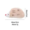 Pluche egel kattenspeeltje met kattenkruid, variant met 9x4cm en 7g details. - Egel