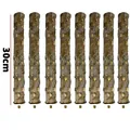 Set di 8 posatoi in legno naturale da 30 cm di lunghezza con viti per piccoli pappagalli - Prickly Ash Wood 8-Piece Set (30cm)