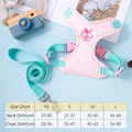 Pink striped vest-style pet harness and leash set for small and medium-sized dogs - XS / Pink Stripe