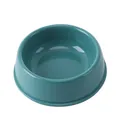 High-quality large teal circular pet bowl for dogs and cats with a premium glossy finish - Dark Green