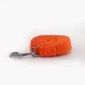 Durable orange nylon pet leash with heavy duty metal clip for small dogs and cats - S / Leash Only / 1.45m / Orange