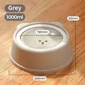 Grey 1000ml large capacity floating pet water bowl for non-wetting mouth design - 1000ml / Gray