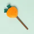 Plush fruit design silvervine cat toy stick for teeth cleaning, biting and playing - Carrot