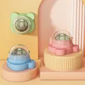 Bunte Katzenminze-Kugeln in Bärenform für Katzen zur Zahnpflege und zum spielerischen Kauen. - Bärenkopf-Stil / Grün