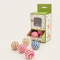 Set regalo giocattoli gatto con palline in corda di sisal colorate e scatola - Pallina di sisal