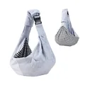 Cabestrillo portátil para mascotas en gris claro con correa ajustable y forro suave - Estilo Bandolera Ajustable (2415#) / Gris