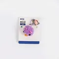 Giocattolo palla per gatti con campanello ed erba gatta, peluche viola, 15g, 13x10cm - Imballaggio su cartoncino / Topo con campanello viola