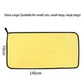 Extra großes gelbes Mikrofaser-Haustierhandtuch, schnelltrocknend 70x140 cm - 70*140cm / Gelb
